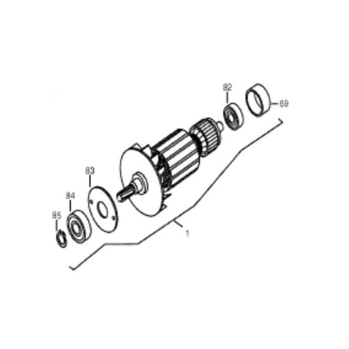 Induit Makita pour carotteuse DBM131