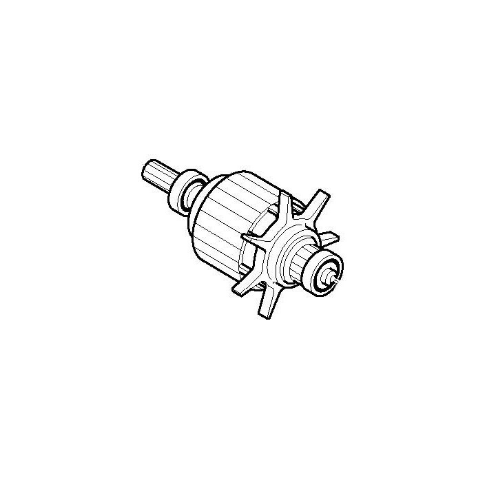 Induit Makita pour visseuse à choc 6932FD, 6934FD
