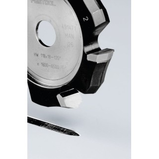 Fraises à rainurer en V HW 118x18-135°/Alu