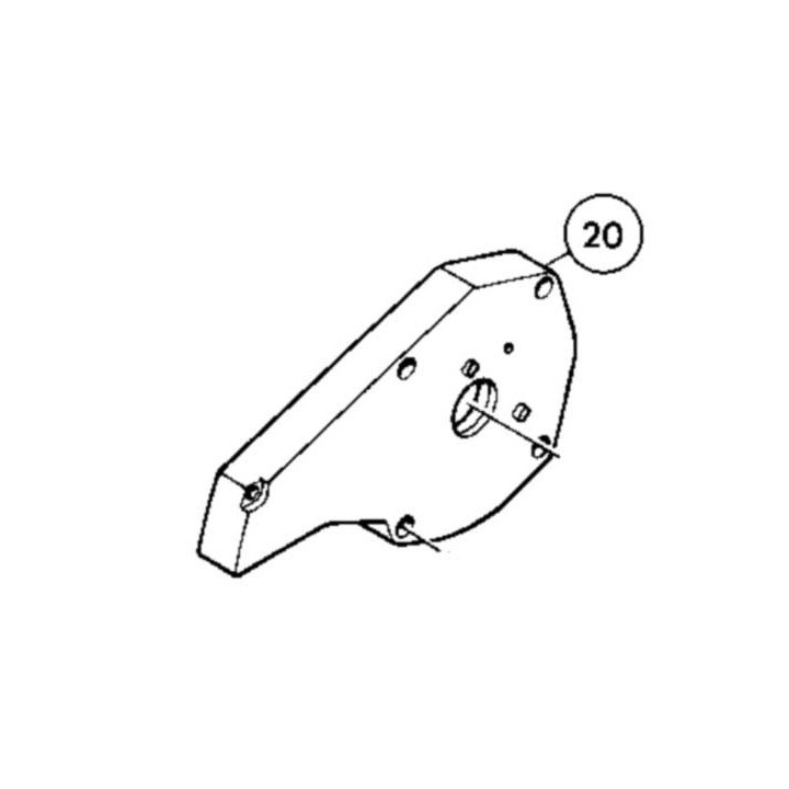 Carter aluminium moteur rabot Makita 1100 - 156315-4, 312246-9