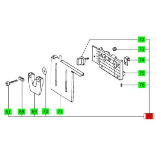 Unité de dépose MFT/3 vollst vorne ET-BG - FESTOOL - 497022