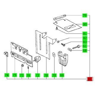 Unité de dépose MFT/3vollst.hinten ET-BG - FESTOOL - 497023