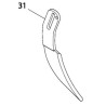 Couteau diviseur scie Makita 5704R, 5705R, BSR730