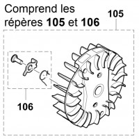 ROUE POLAIRE CPL. - Makita EK6100 - 143450-7 / 315141100