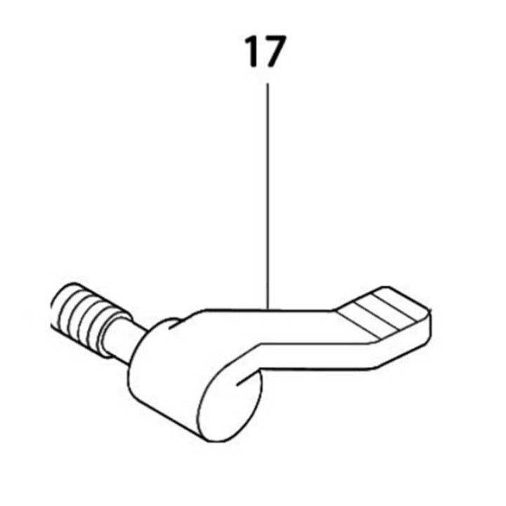 Levier 45 défonceuse Makita 3620 - 272221-6
