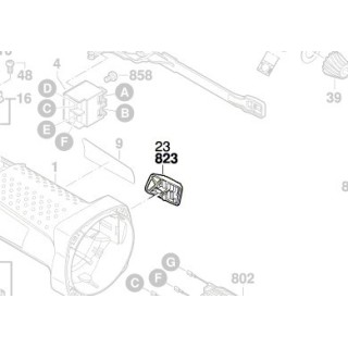 Interrupteur Bosch 1 619 P10 838 - GWS 7-125, GWS 18 V-LI