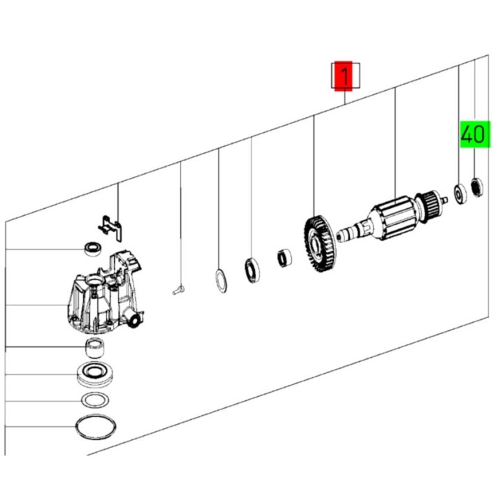 Induit ponceuse Rotex RO 150 FEQ - FESTOOL - 497770 - 500063