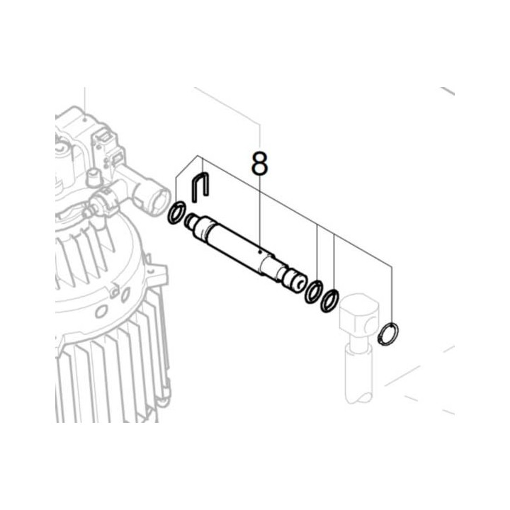 Kit de refoulement nettoyeur Makita HW132 - 42693