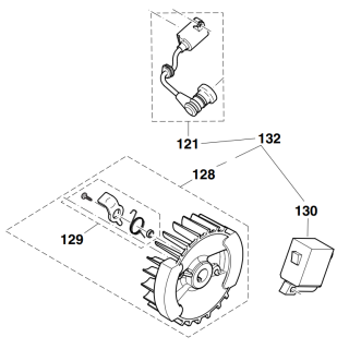 JEU ROUE POLAIRE/BOBINE DCS3400, DCS3400TH - 170140100 - Makita