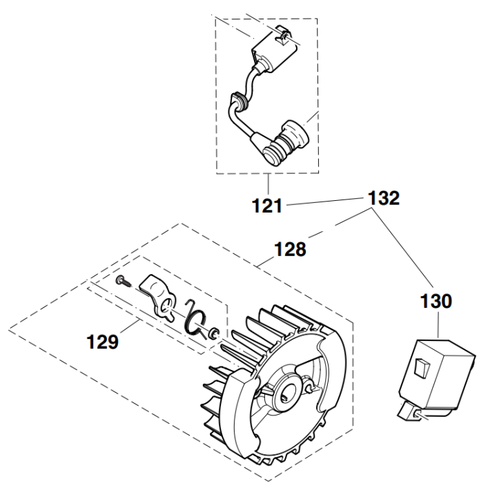 JEU ROUE POLAIRE/BOBINE DCS3400, DCS3400TH - 170140100 - Makita