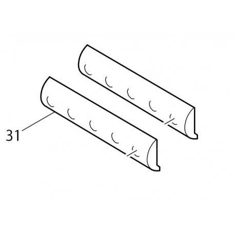 Jeu de contre-fers 170mm rabot Makita 1806B - 342604-5, 187675-3