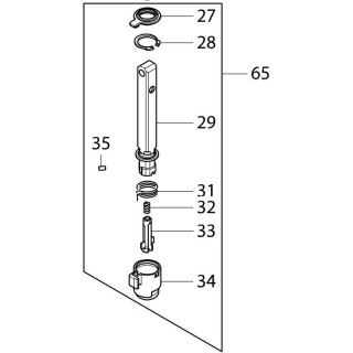 Porte lame complet scie sauteuse Makita DJV181, DJV182 - 135602-4