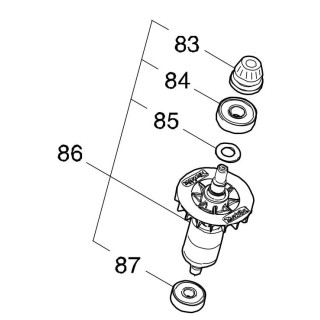Rotor perforateur Makita DHR281, DHR283 - 519513-5