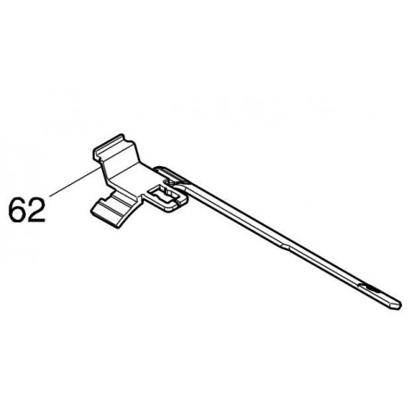 Levier interrupteur ponceuse Makita BO6050 - 456122-8