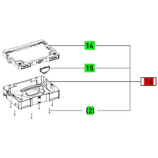 Coffret supérieur avec poignée aspirateur Festool CTL SYS - 500162