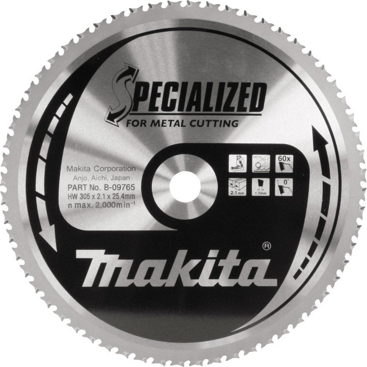 LAME CARBURE METAL ST 305X25,4MM 60D