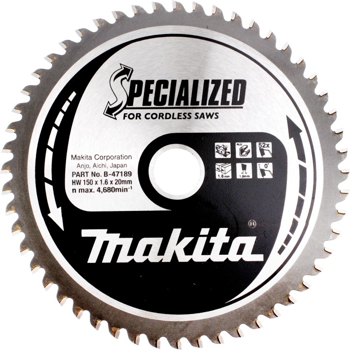 LAME CARBURE ALU 150x20x52D