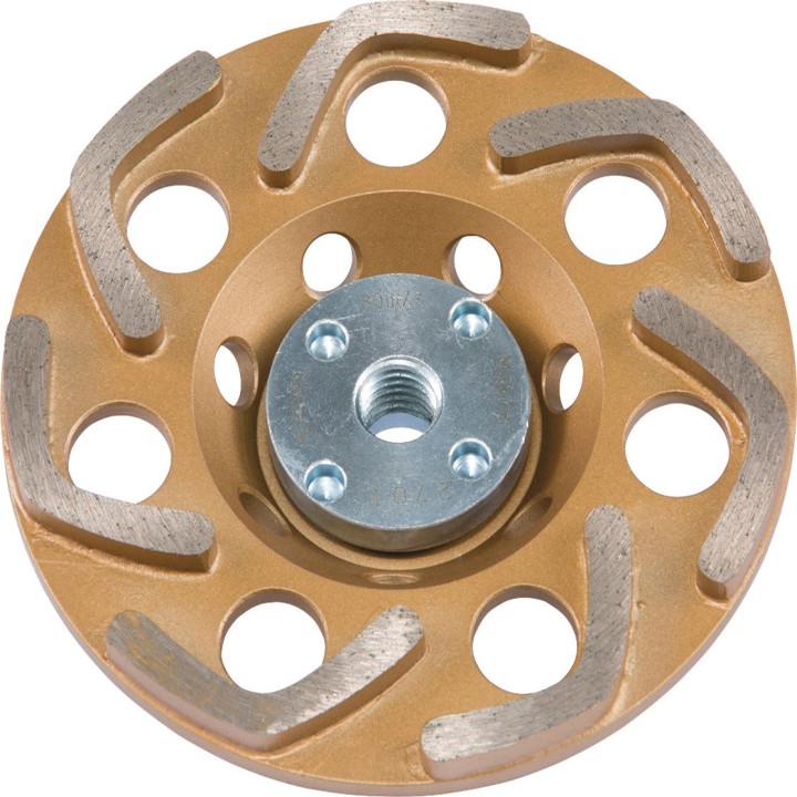 PLATEAU DIAMANT FAIBLES VIB. MAT. CALCAIRES 125 MM