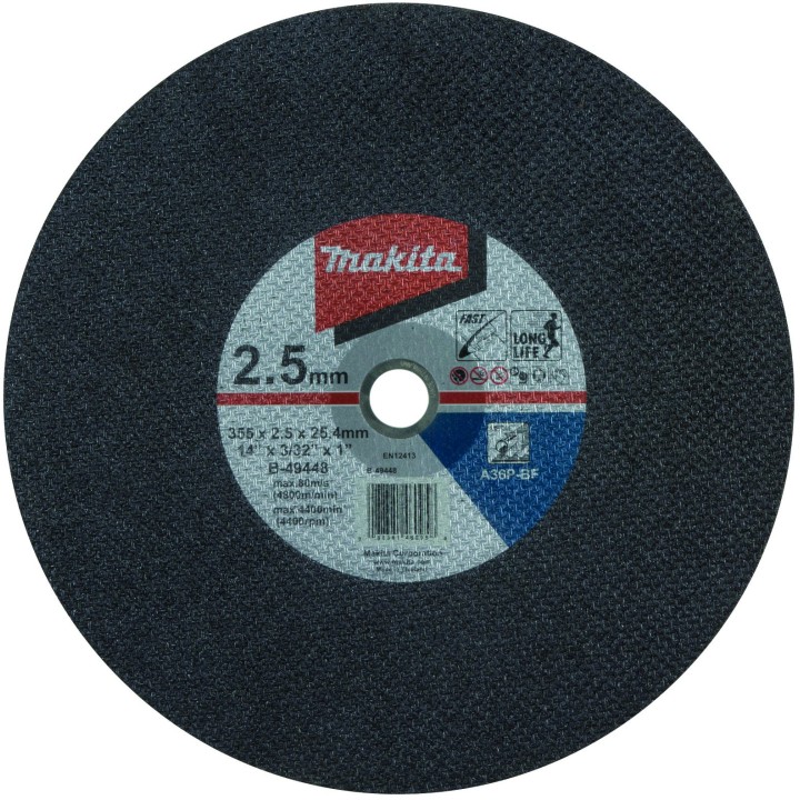DISC TRONC MET 355×2.5×25.4 A36P 2G (lot de 5)