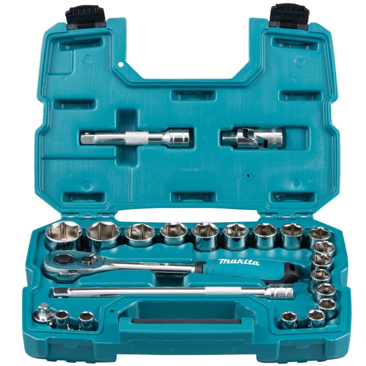 ENSEMBLE CLE A CLIQUET 1/2" 23PCS