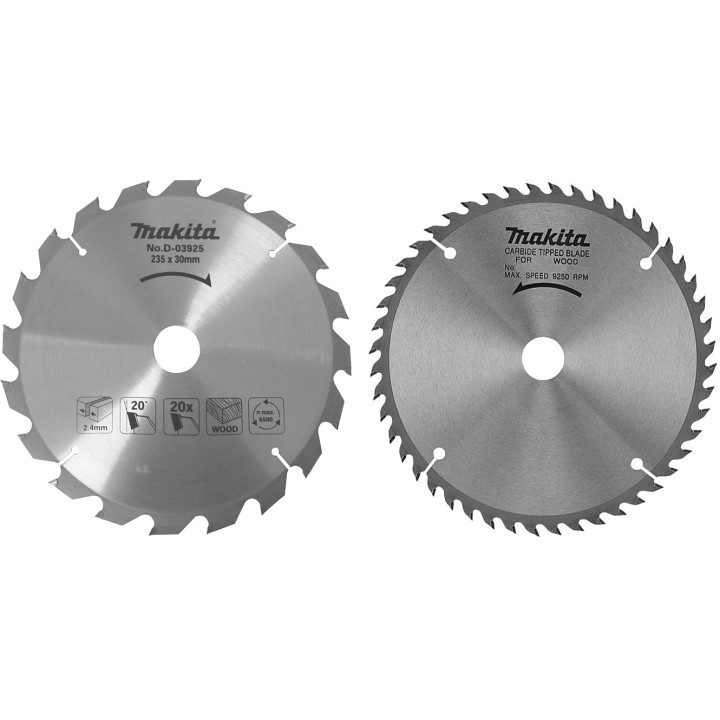 LAMES CARBURE BOIS PO 235X30MM 20/48D (2 PCS)