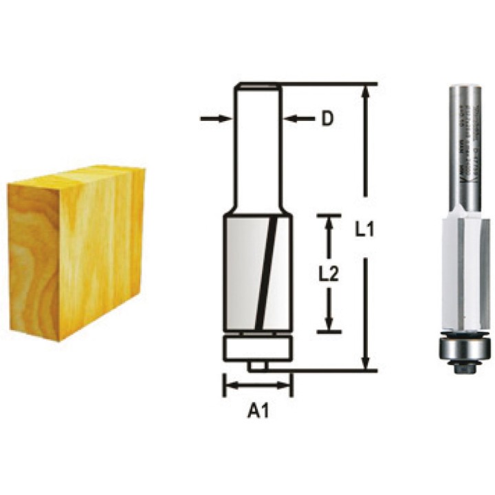 FRAISE AFFL Q8 D12,7 H26 TAILLANTSx3