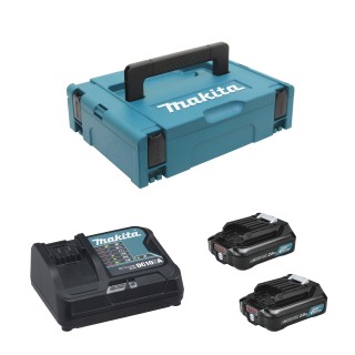 PACK 2xBL1021B + DC10SA + MAKPAC