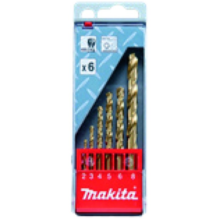 COFFRET 6 FORETS METAL HSS-TIN