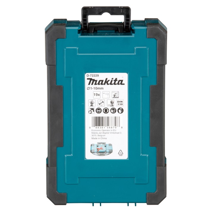 COFFRET 19 FORETS METAL HSS-TIN x 10