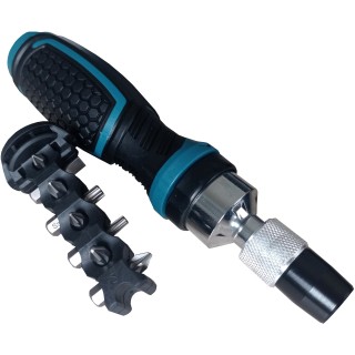 MASTER CARTON 12 TOURNEVIS À CLIQUET + 8 EMBOUTS