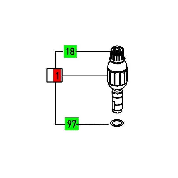 Induit défonceuse Festool OF 1400  - 204659