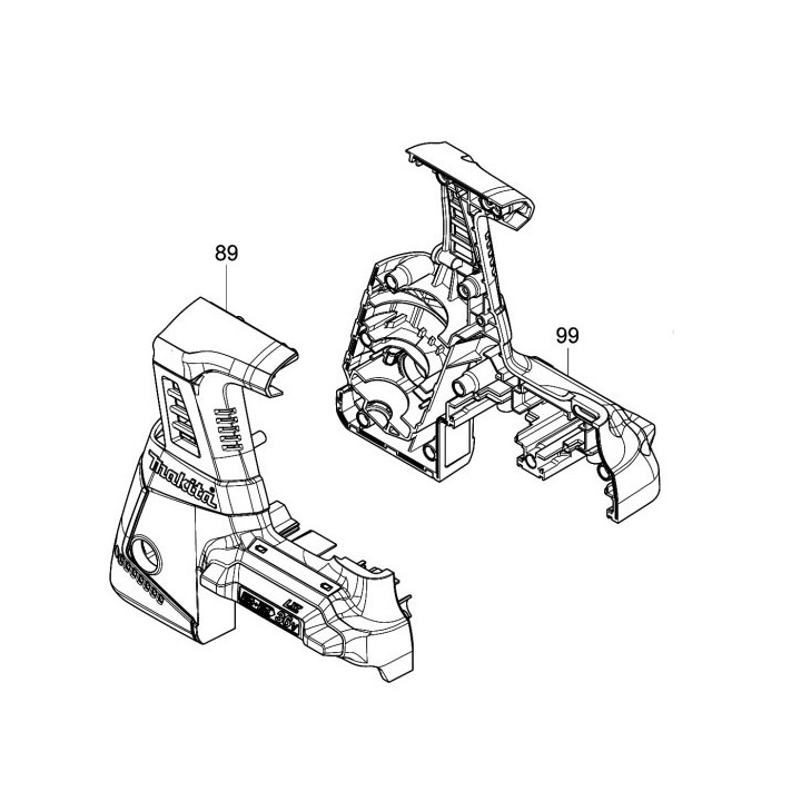 CARCASSES PERFORATEUR MAKITA DHR264 - 187833-1