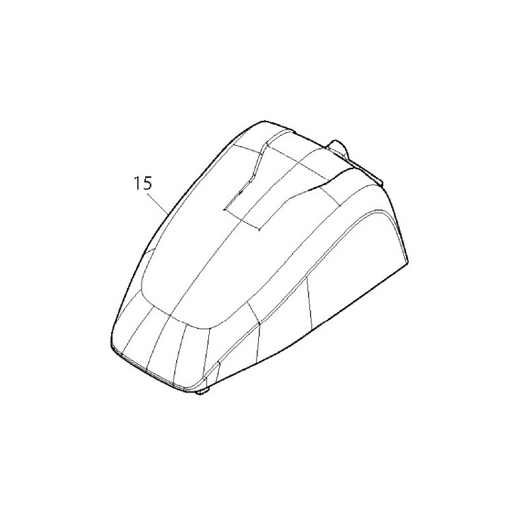 Capot protège batterie pour tondeuse Makita LM430D - 141305-0, 143852-7