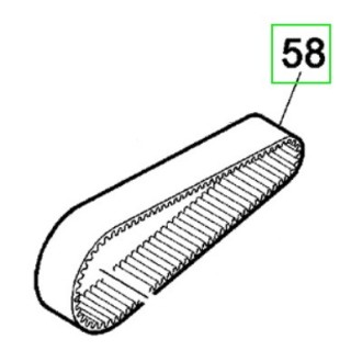 Courroie Mafell 076488 pour rabot Mafell ZH 320 E