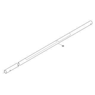 Tube complet débroussailleuse Makita DUR368A, DUR368L - 140L89-9