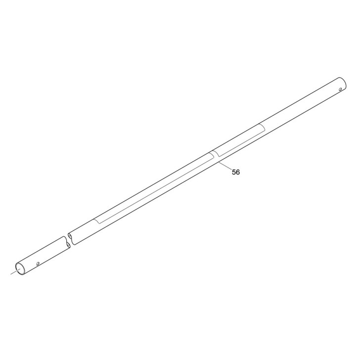 Tube complet débroussailleuse Makita DUR368A, DUR368L - 140L89-9