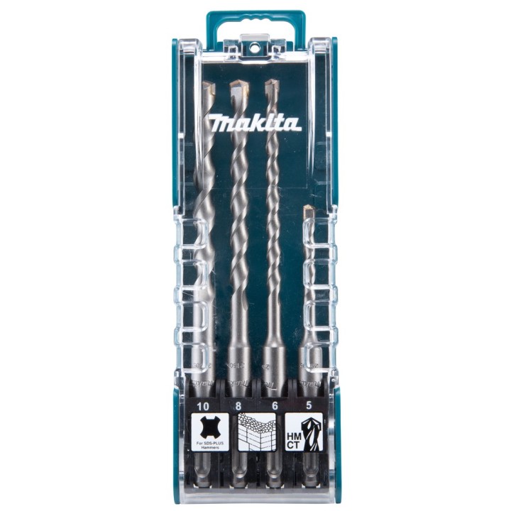 Coffret 4 Forets SDS-Plus 2 taillants - D-74136 - Makita