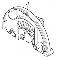 Carter alu fixe lame Makita 5143R - 158091-6, 318065-1