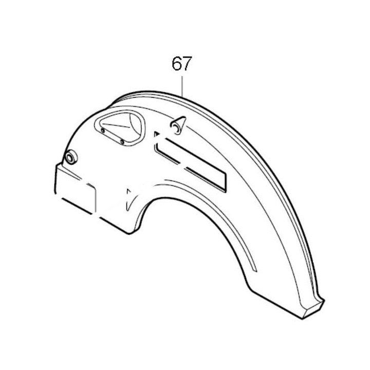 Carter alu fixe lame Makita 5143R - 415817-2