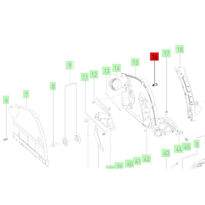 Vis d'assemblage scie Festool TS 55 Q, TS 55 EBQ - 459202