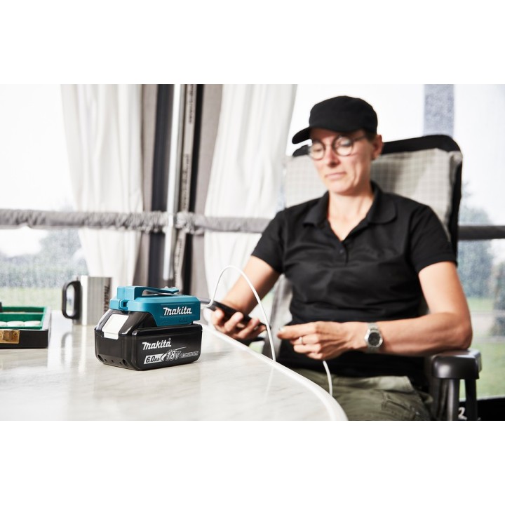 Adaptateur chargeur téléphone batterie 18V Makita - DECADP05