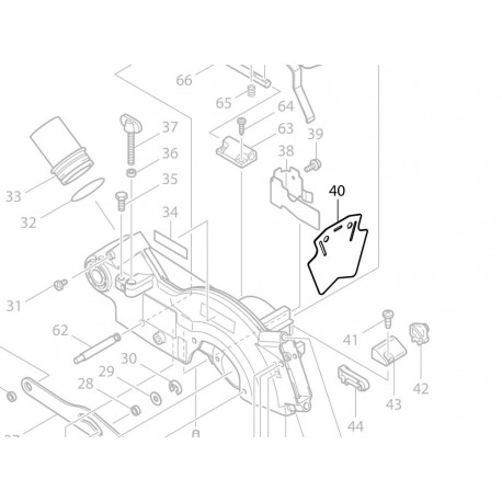 Plaque de protection Makita LS0714 - 423333-0