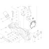 Plaque de protection Makita LS0714, LS0714L, LS0714F, LS0714FL
