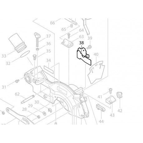 Plaque de protection Makita LS0714 - 345438-5