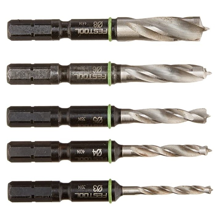 Coffret de forets hélicoïdaux BKS D 3-8 CE/W-K - FESTOOL - 495130