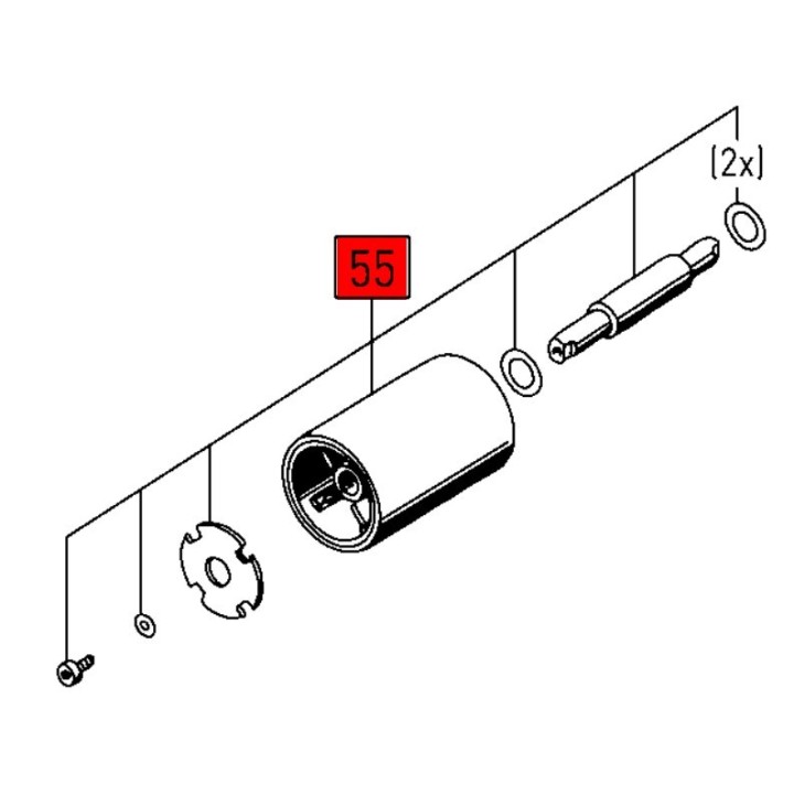 Rouleau entraineur ponceuse Festool BS 105 - 490934