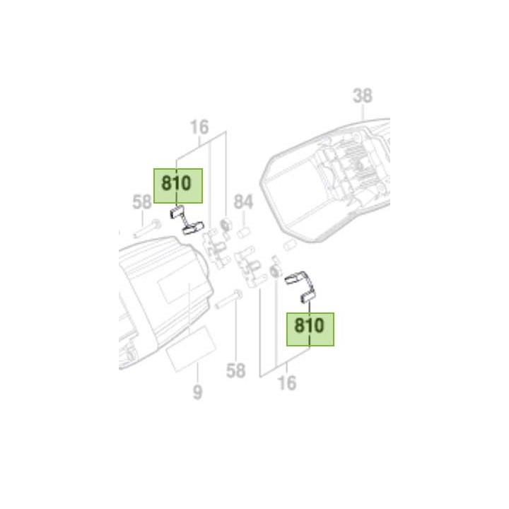 Jeu de charbons scie Bosch GKT 55 GCE - 2 604 321 957, 2604321957