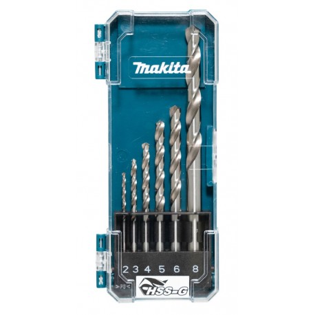 Coffret 6 forets à métal HSS-G Makita - D-75742