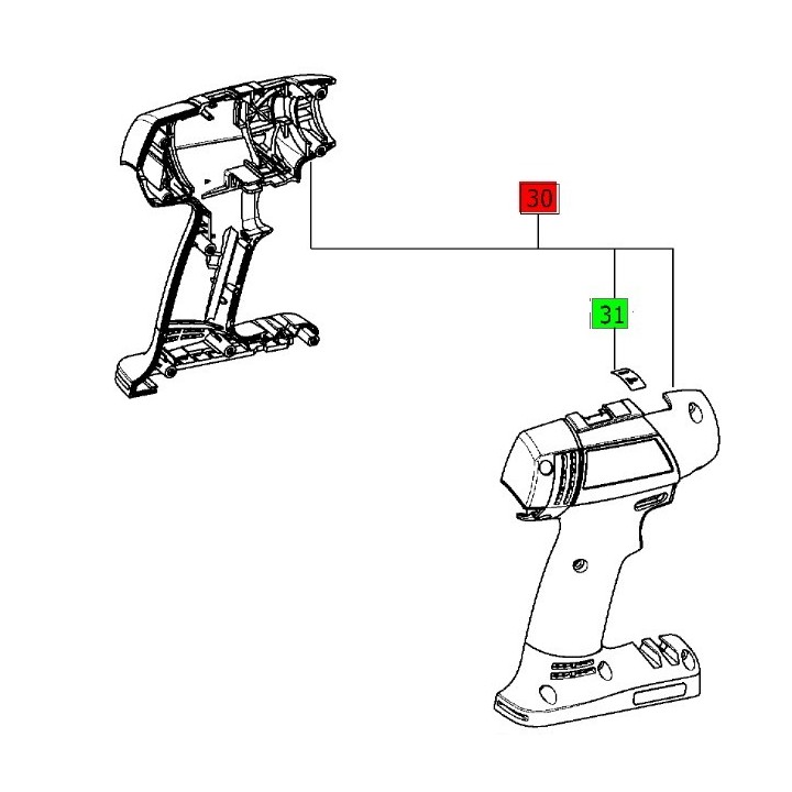 Carcasse perceuse-visseuse Festool T 18+3 - 497437