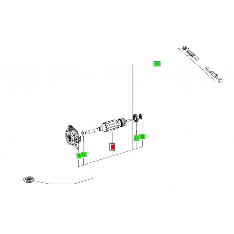 Induit 204908, 203236, 200282 Planex Festool LHS 225 EQ